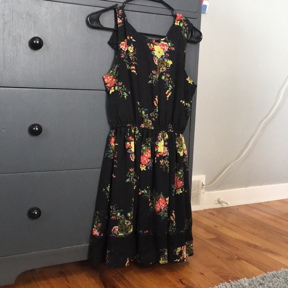 Black Floral Dress